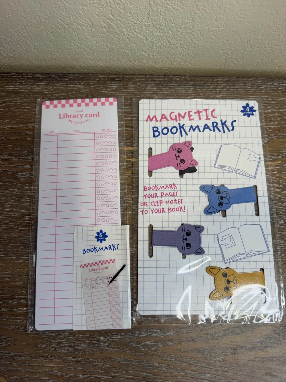 New TARGET BULLSEYE LIBRARY CARD BOOKMARKS SET OF 6 and 4 bookmarks